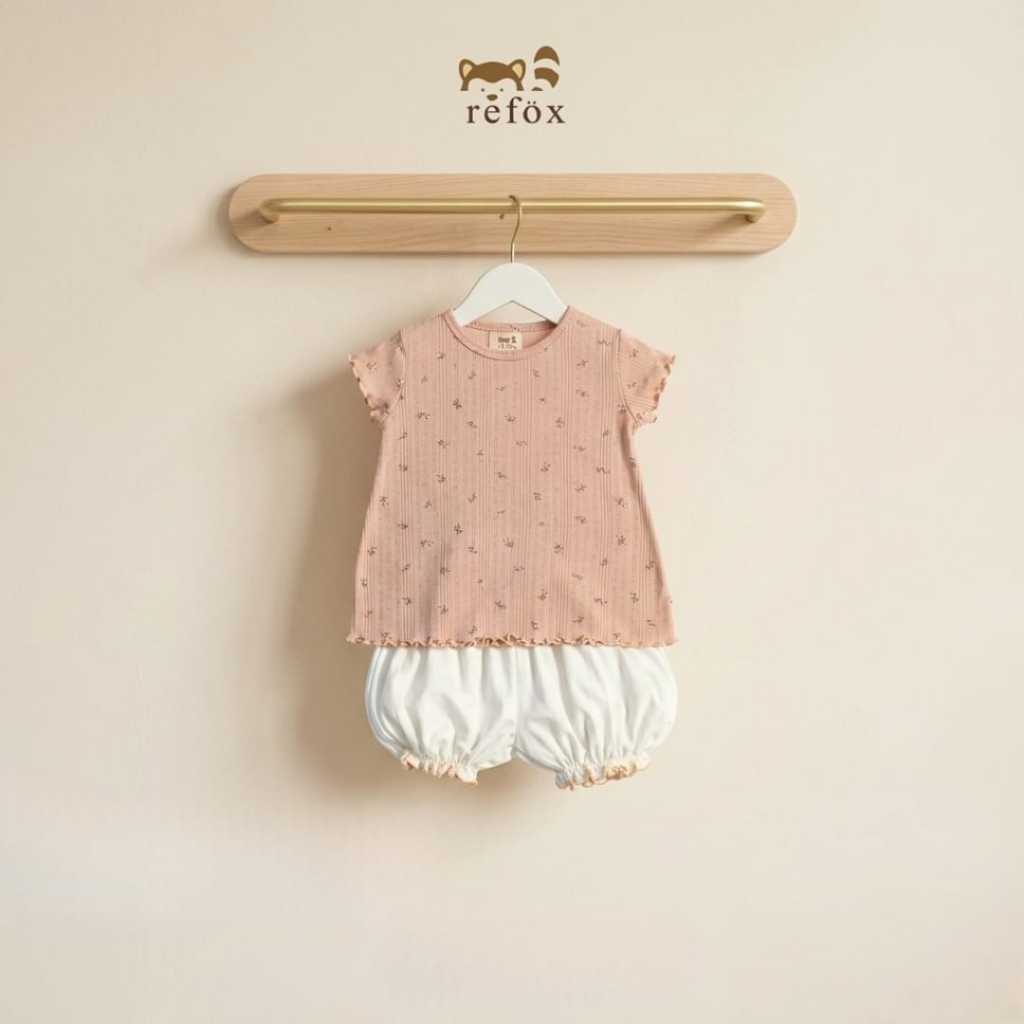 REFOX Setelan Oblong Peach Tulip 12 - 16 Bulan