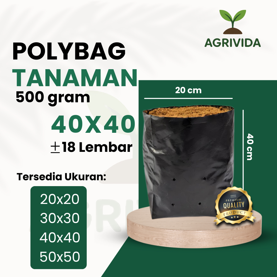 Polybag Tanaman 40x40 cm 500gr