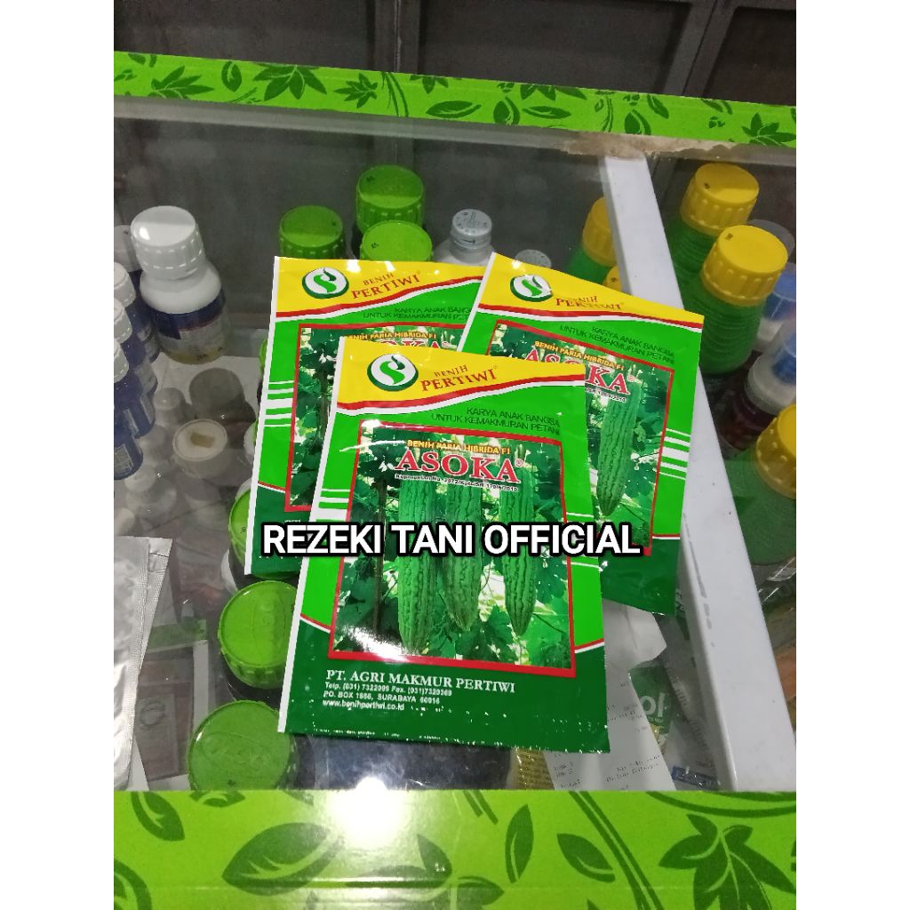 Benih Bibit Paria Pare Asoka F1, Tahan Penyakit. isi 10 Gram Kadaluarsa 2027 Terbaru - Benih Cap Per