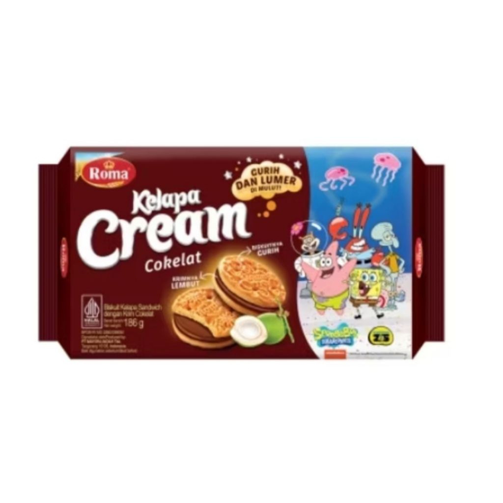 BISKUIT ROMA KELAPA CREAM COKLAT