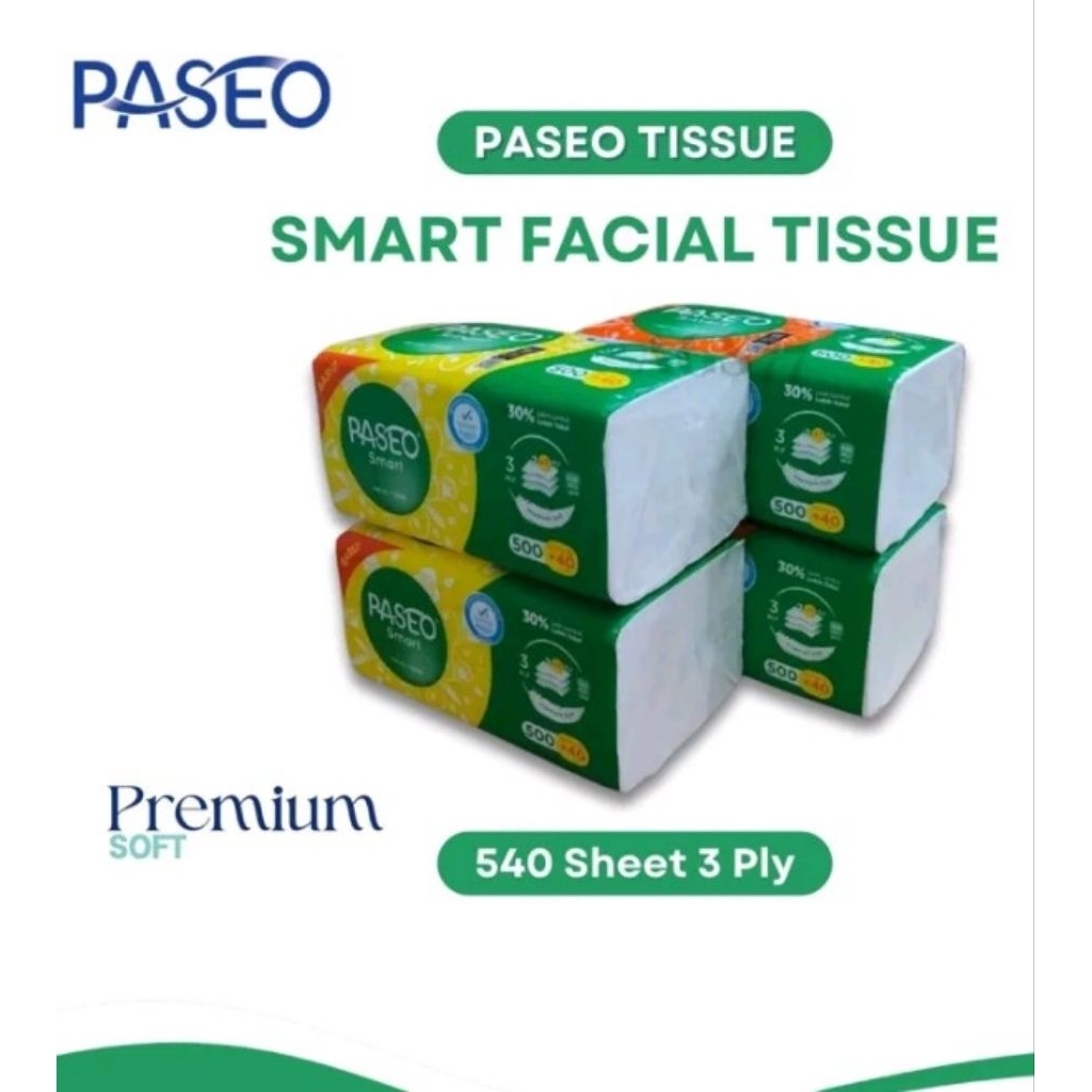 Paket 3 Pack Tisu Paseo 540 helai promo tisu Paseo murah tisu Paseo promo tisu wajah tisu murah tisu