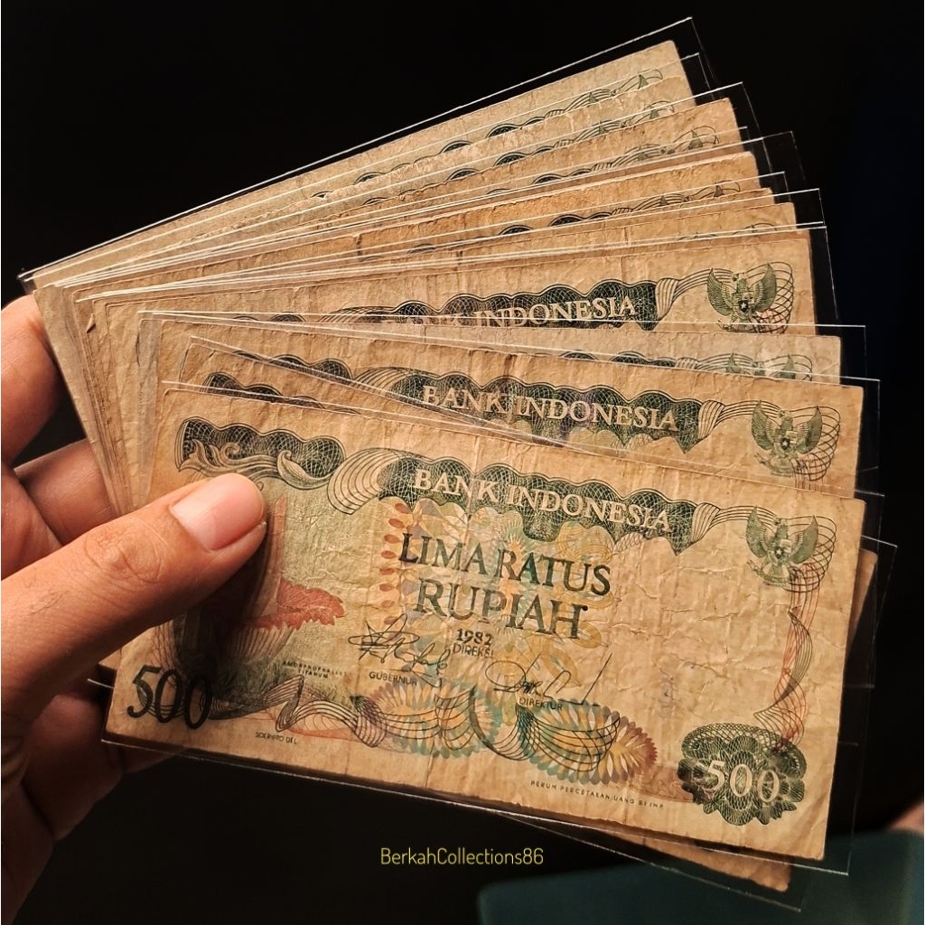 uang kuno 500 rupiah bunga bangkai 1982