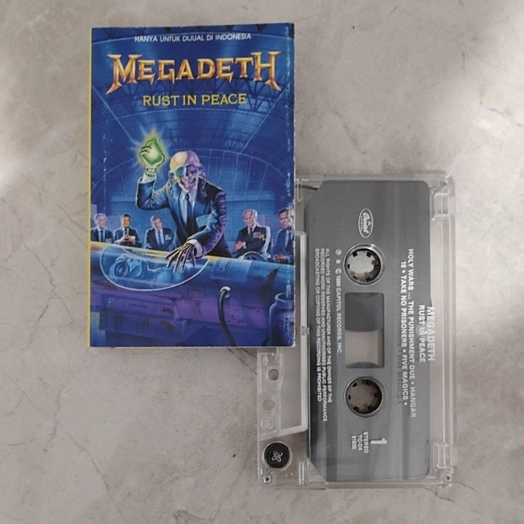 kaset megadeth - rust in peace