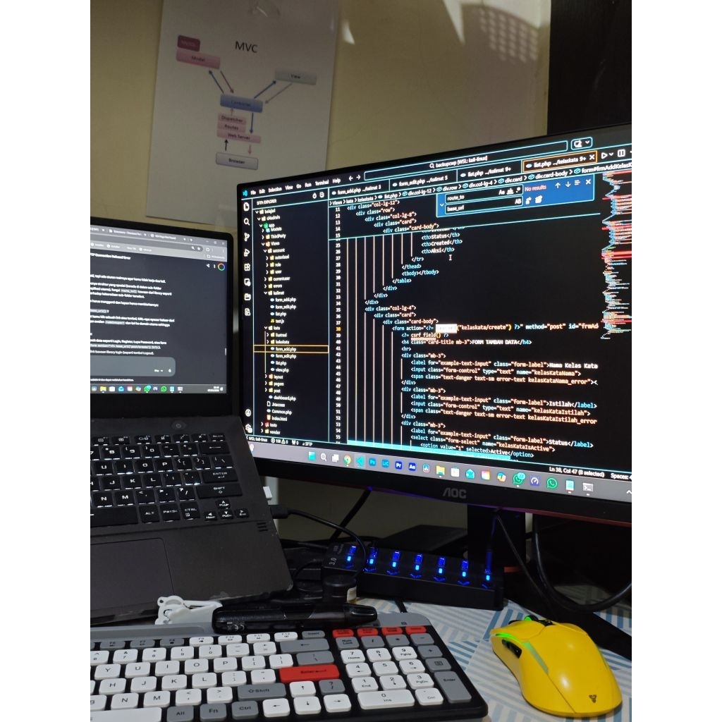 MONITOR AOC 24G2SE/24G2 RASA BARU TERAWAT( second )