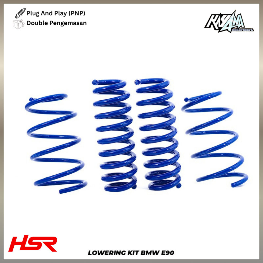 Per Ceper Lowering Kit PNP BMW E90 2005-2012 Depan belakang [4 pcs]