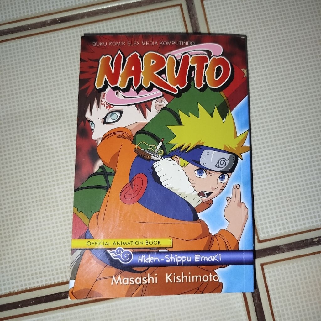 Komik Naruto Official Databook Hiden Shippu Emaki one shot kolpri