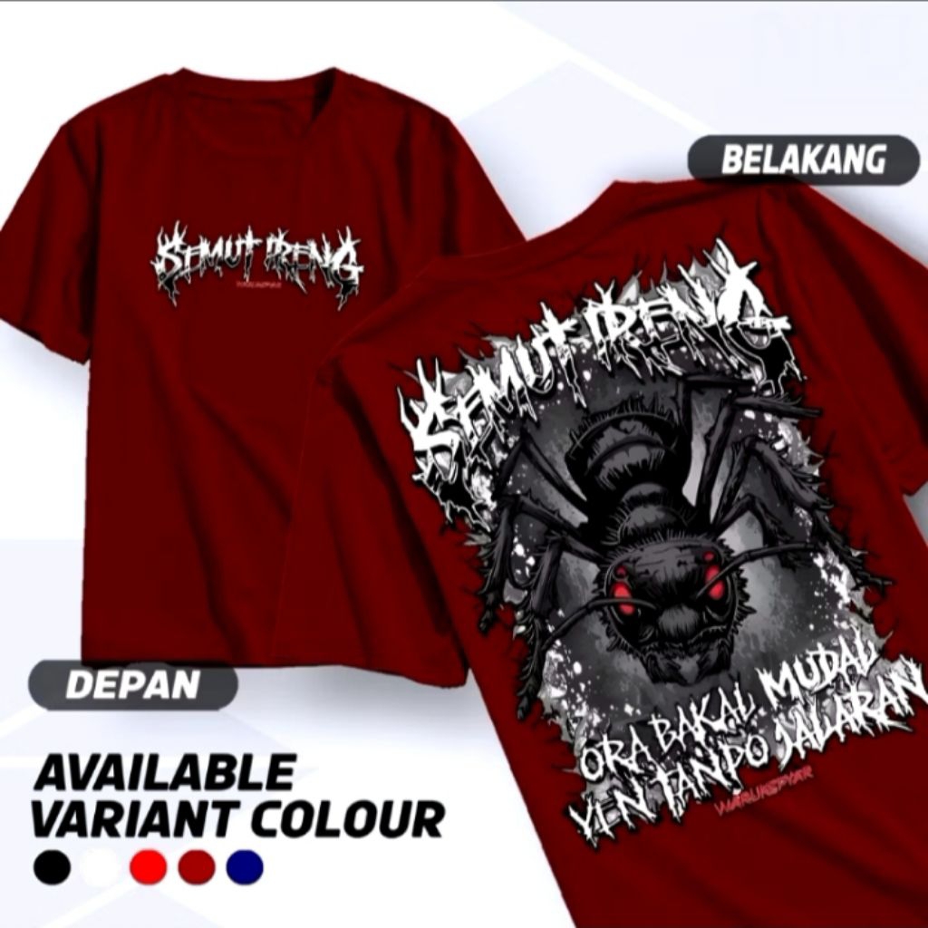 KAOS PSHT SEMUT IRENG - KAOS BLACK ANT - KAOS SABLON MOTIF TERATE - KAOS SEMUT IRENG