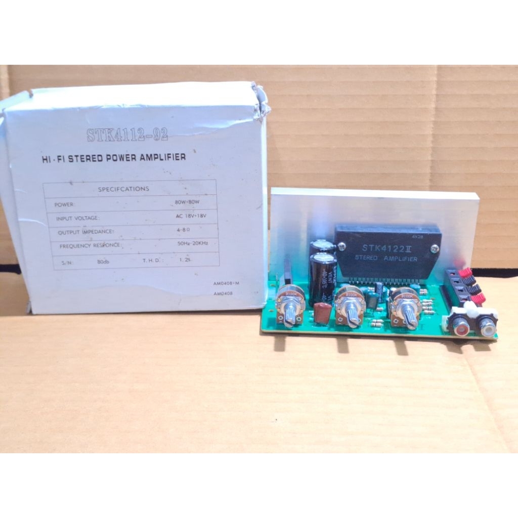 Kit Power Activ Stereo Amplifier STK 4122 II 2 × 50 Watt * Promo *
