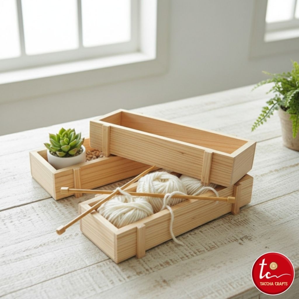 kotak kayu kecil wood box storage