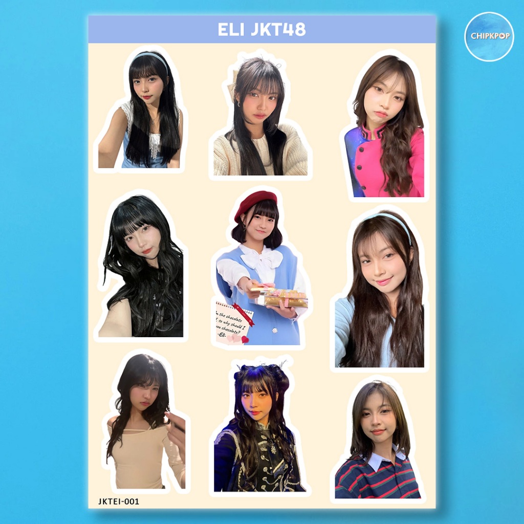 ELI STIKER JKT 48 I STIKER JKT 48 I JKT 48 NEW ERA I STIKER ELI JKT48 I STIKER HOLOGRAM JKT48