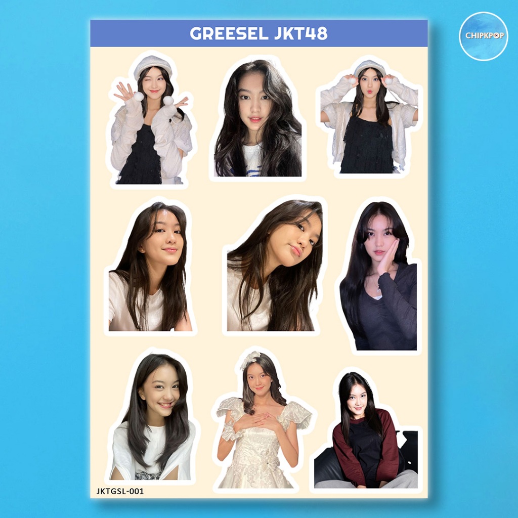 GREESEL STIKER JKT 48 I STIKER JKT 48 I JKT 48 NEW ERA I STIKER GREESEL JKT48 I STIKER HOLOGRAM JKT4