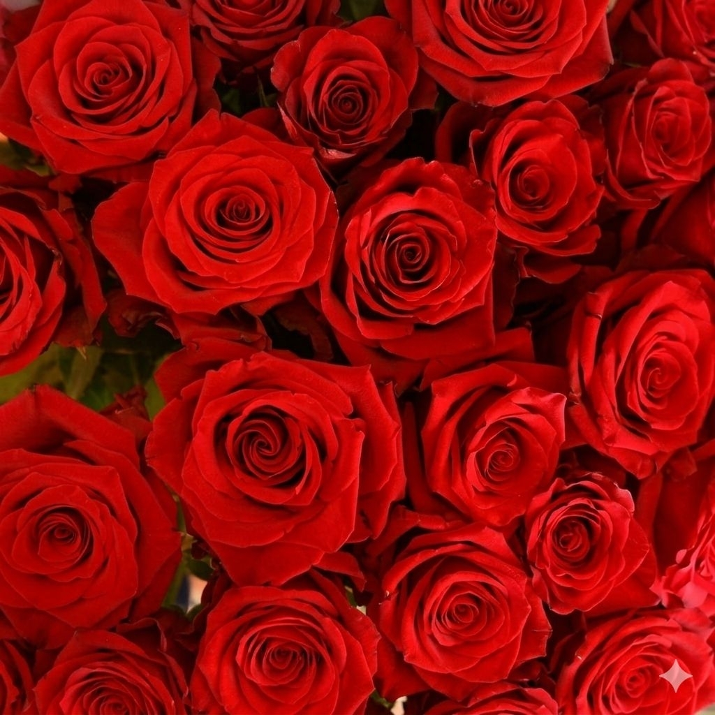 Bunga Mawar Potong Holland Warna MERAH/ SEXY RED ROSE Segar Dekorasi