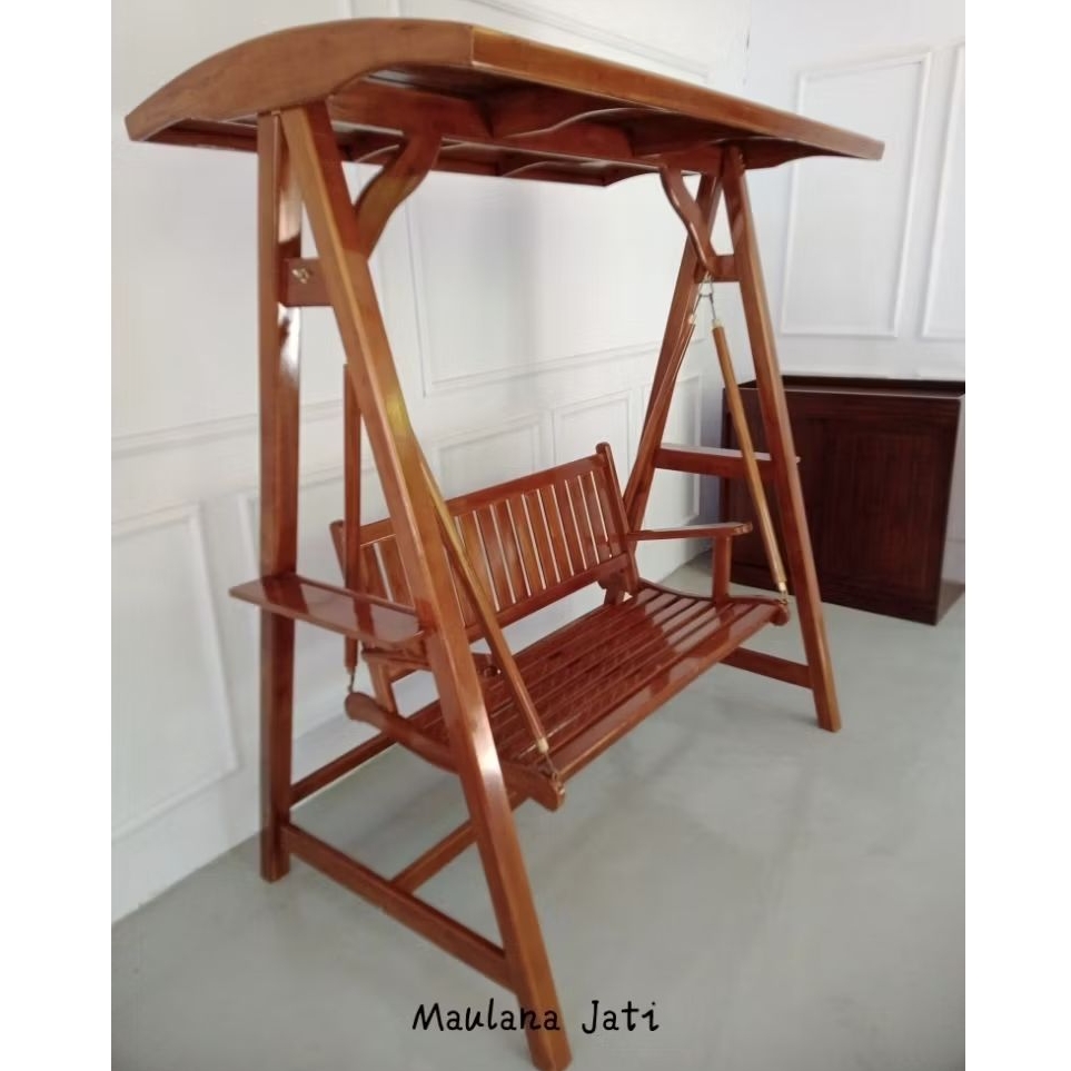 Ayunan Kayu Jati Bangku set Ayunan Kayu Jati Solid