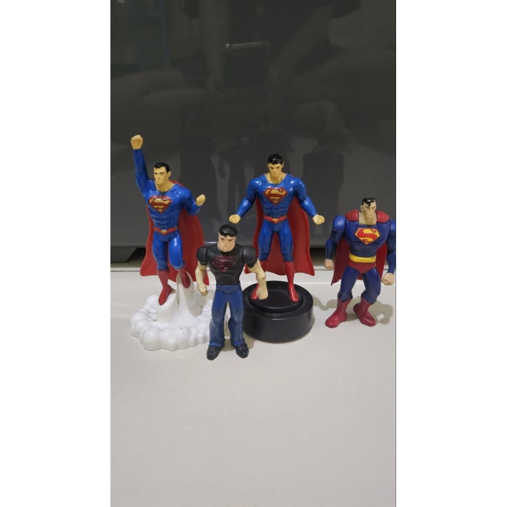 happy meal superman set| mainan koleksi superman| action figure superman| mainan bekas mulus berkual