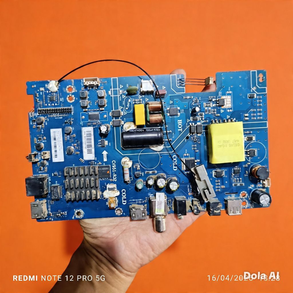 mb Mainboard asli cabutan led tv televisi POLYTRON PLD 32CV2269 PLD32CV2269