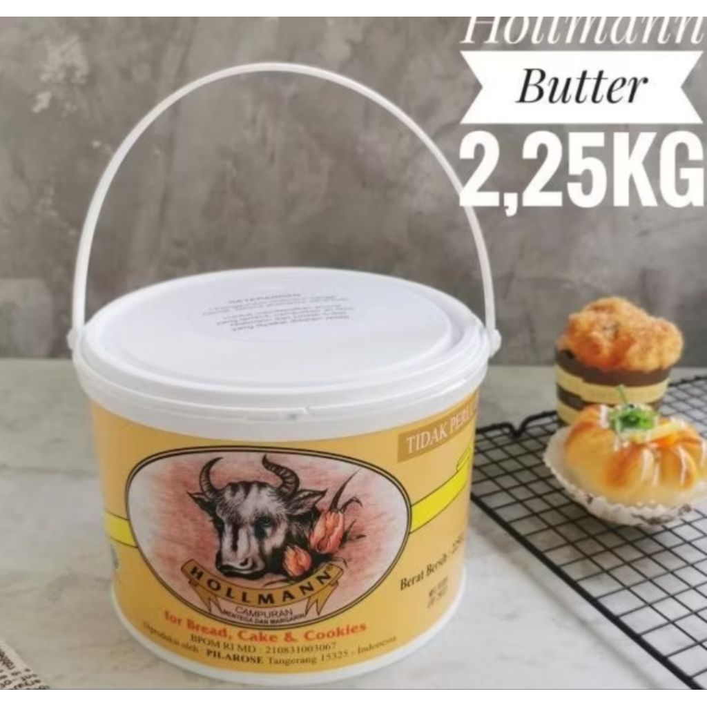 Hollman Butter Berat 2,25Kg -Harga Per Ember Exp Januari 2027