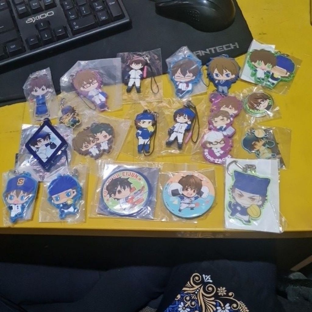 [official] daiya no ace diamond of ace sawamura miyuki doll rubber keychain