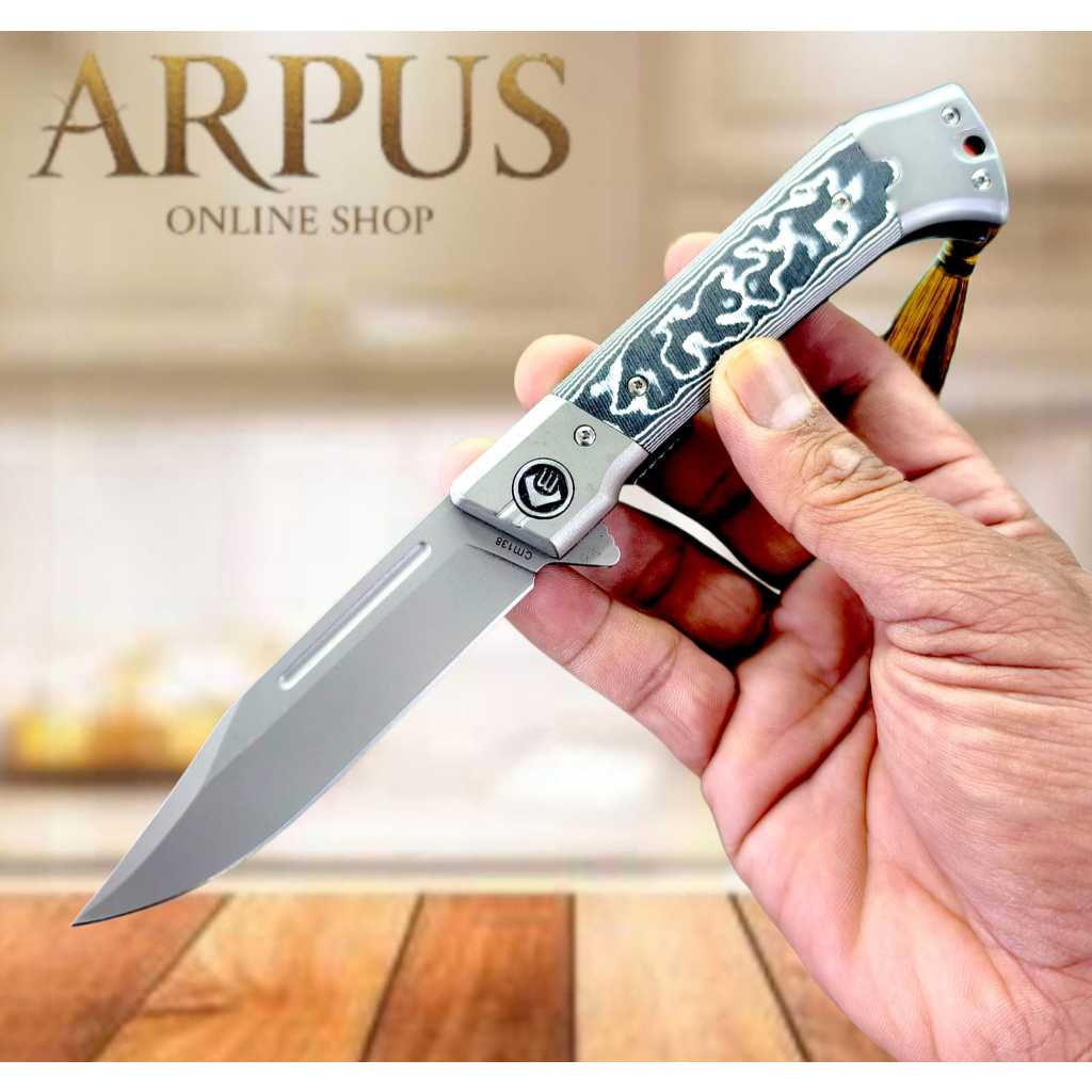 Alat Potong Outdoor Survival Tactical Camping Portable Desain Unik ada tali