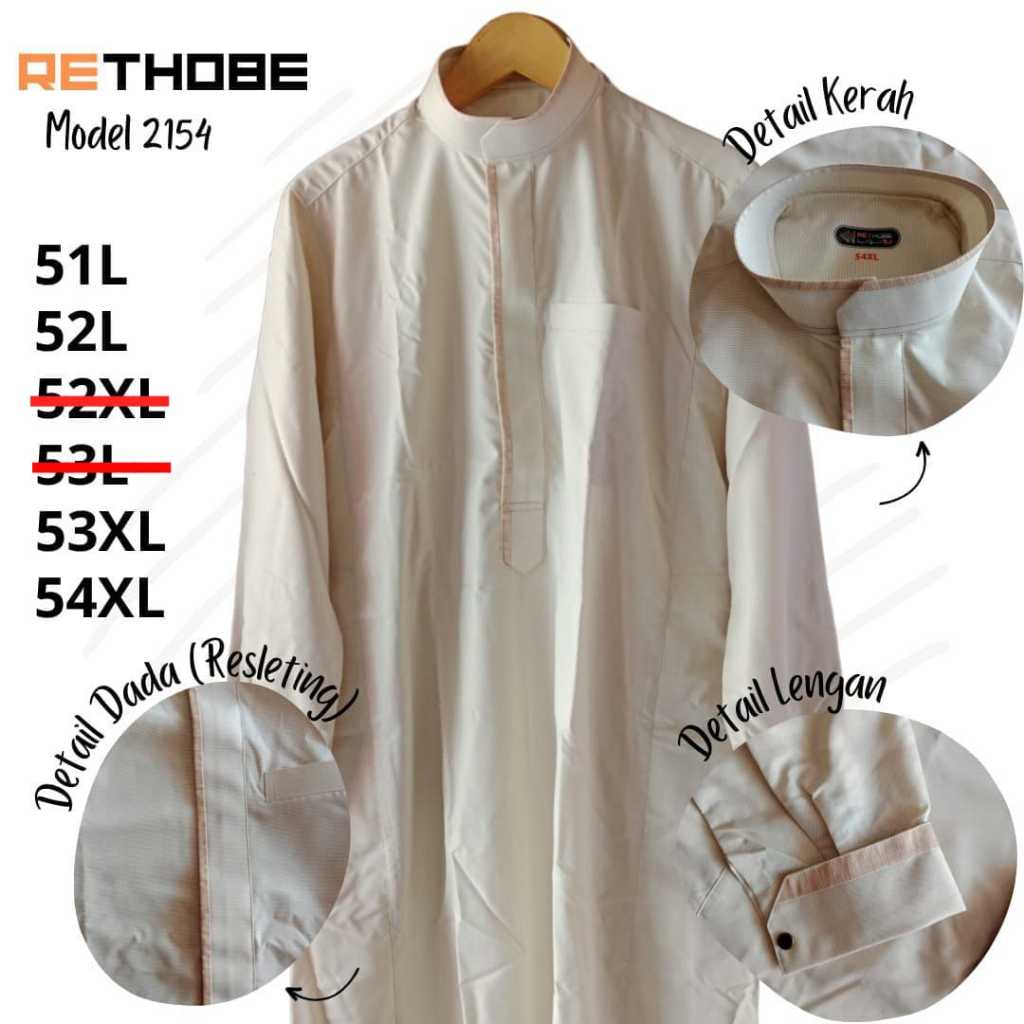 JUBAH TRENDI EXCLUSIVE RETHOBE DEWASA IMPORT SAUDI LENGAN MANSET & NON MANSET ORIGINAL 100% BAHAN KA