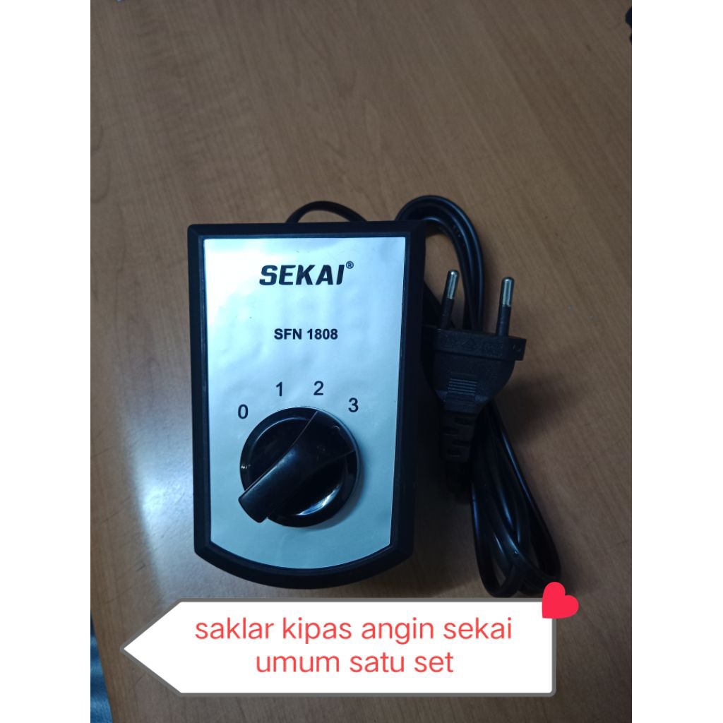 satu set saklar kipas angin sekai