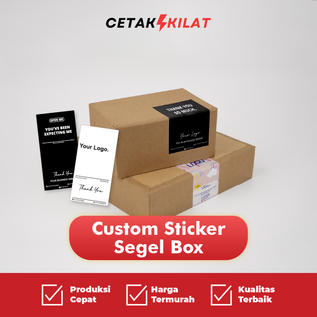 sticker segel / sticker box / sticker packing / sticker segel box / Sticker Seal Box Packaging