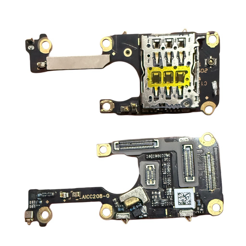 papan bawah/board SIM card/mic/soket lcd Oppo Find X3 pro original copotan