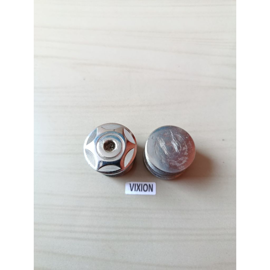Baut Tutup As Shock Depan Vixion New Vixion Old nva nvl Set Kanan Kiri Besi Padat Costum Bubut Krum