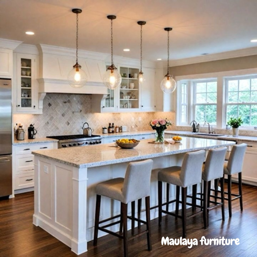 ISLAND TABLE TOP MARMER MEJA DAPUR MINIMALIS MODERN MEJA DAPUR CLASIK