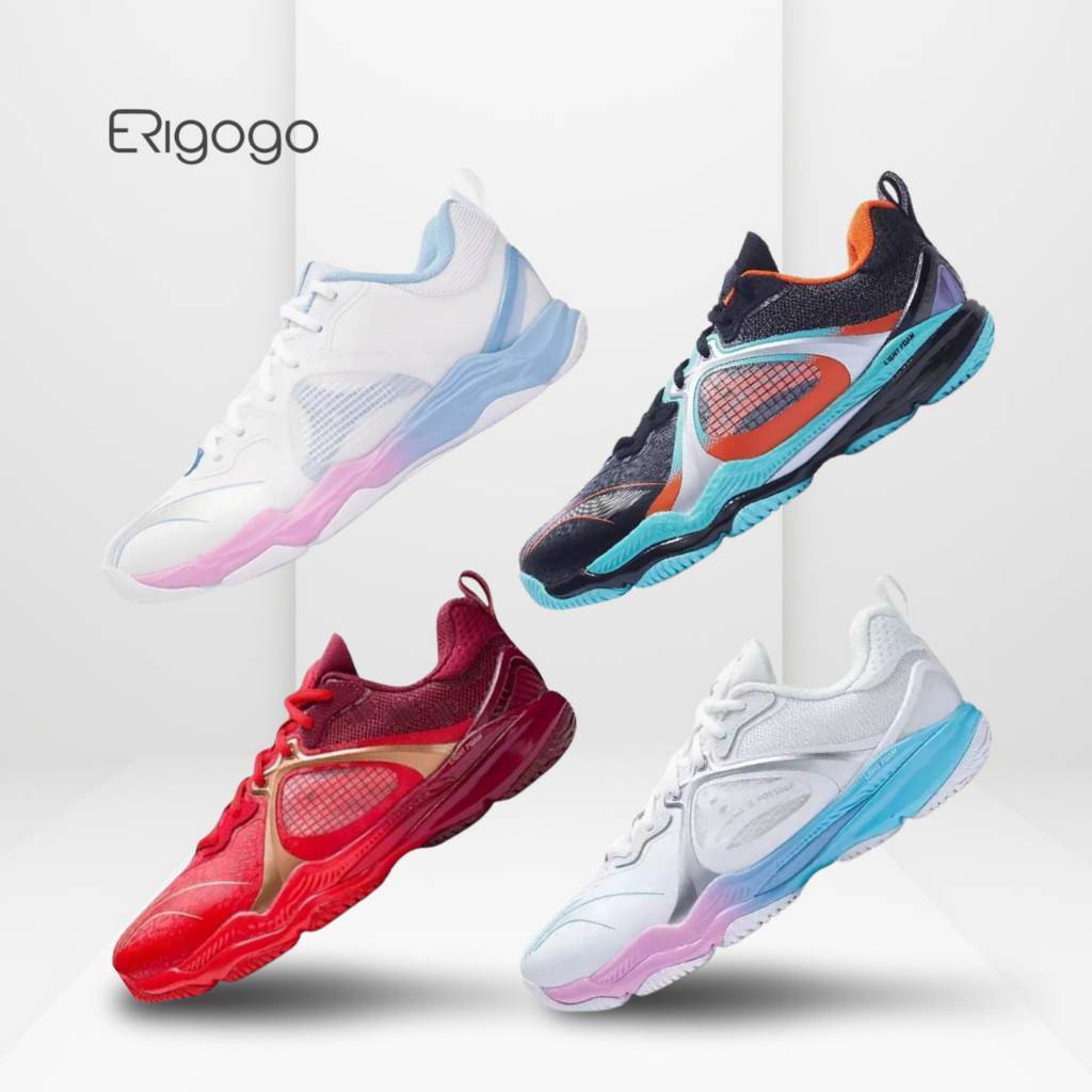Badminton Shoes Ranger VI White Pink Blue/PRO Ranger Allcolour Ready Stock
