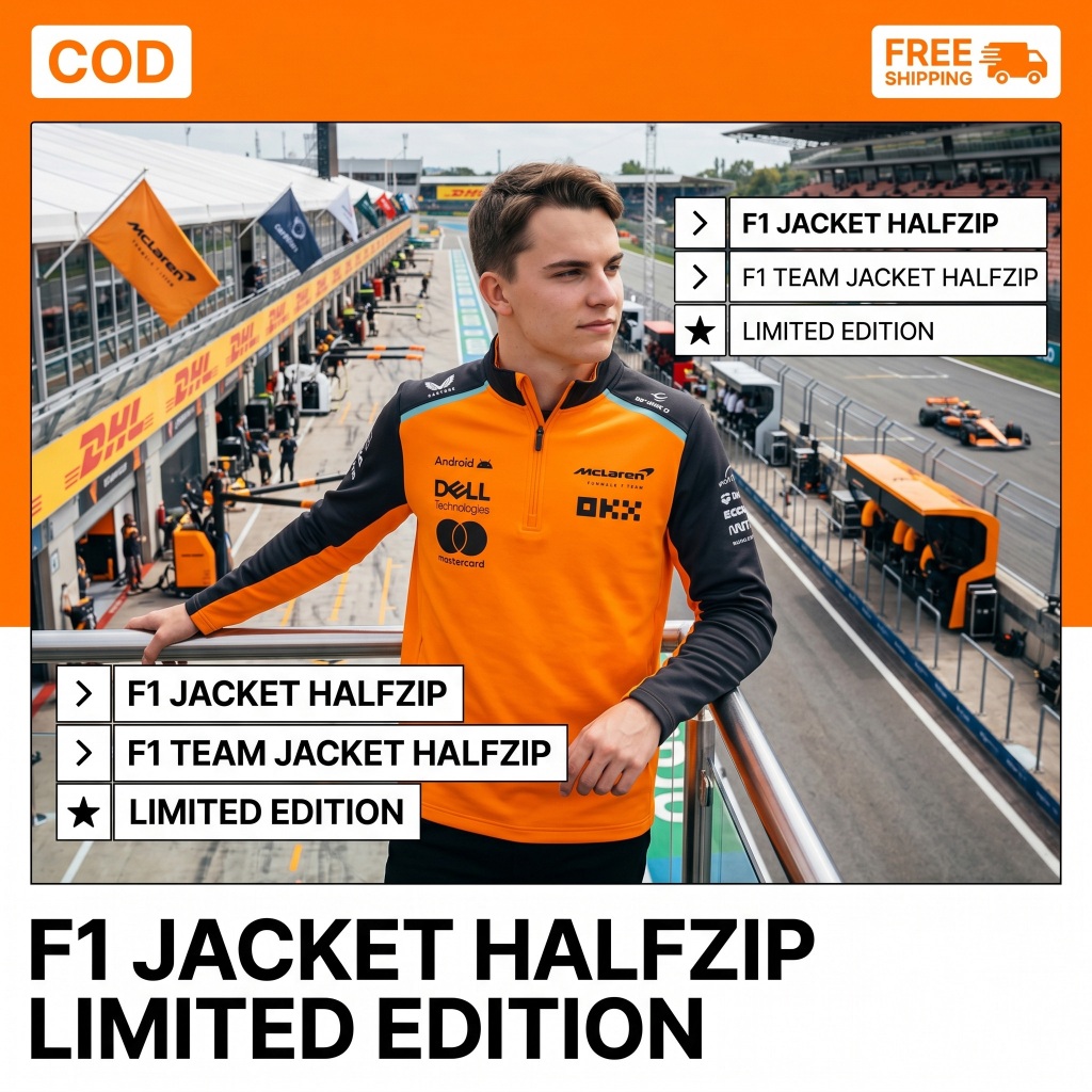 Jacket Halfzip Mclaren F1 2025 Driver Shirt Formula 1