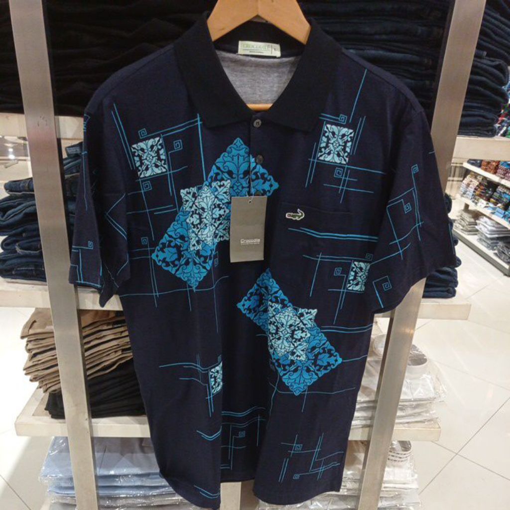 Crocodile - polo shirt atasan pria crocodile hijau kaos polo