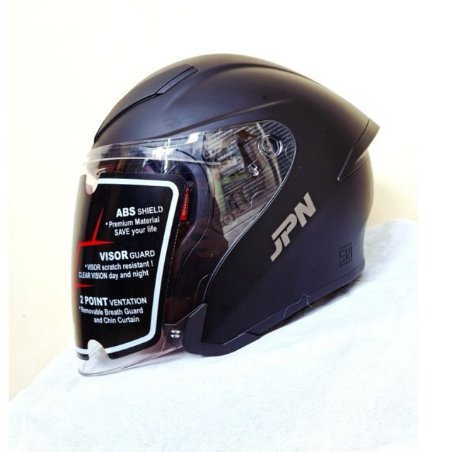 HELM JPN KYO-9 WARNA HITAM DOOF ORIGINAL