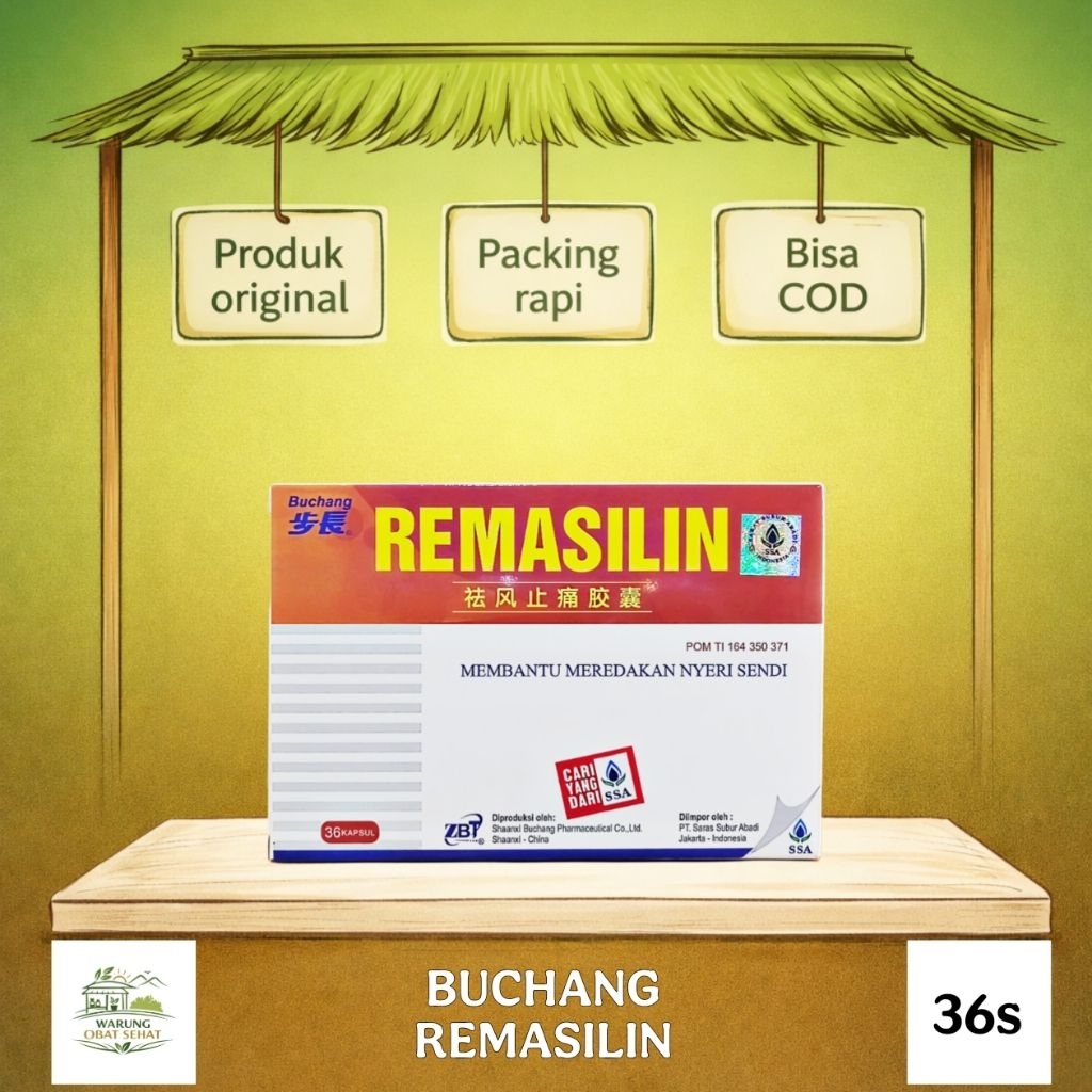 Buchang Remasilin Obat Herbal China Untuk Nyeri Sendi Rematik Memperkuat Tendon Tulang Menguatkan Sa