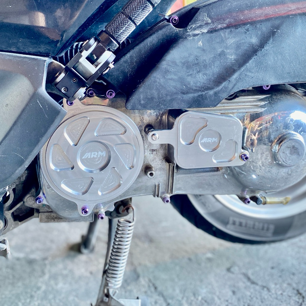 COVER CVT ARM AEROX NMAX CHROME AND BLACK