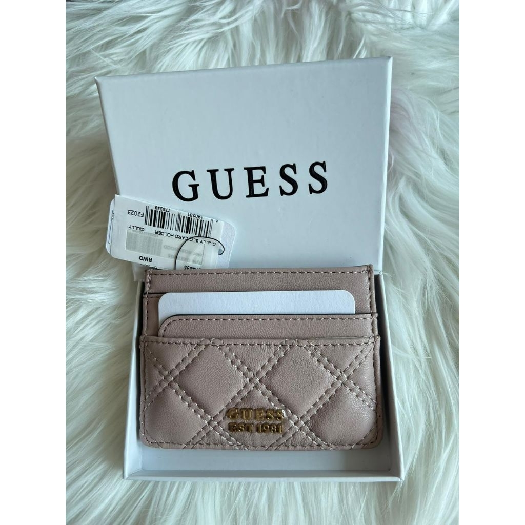 GUESS Card Holder Original Wanita - New with Tag - Slim Dompet Kartu Branded- Dompet Kartu Wanita