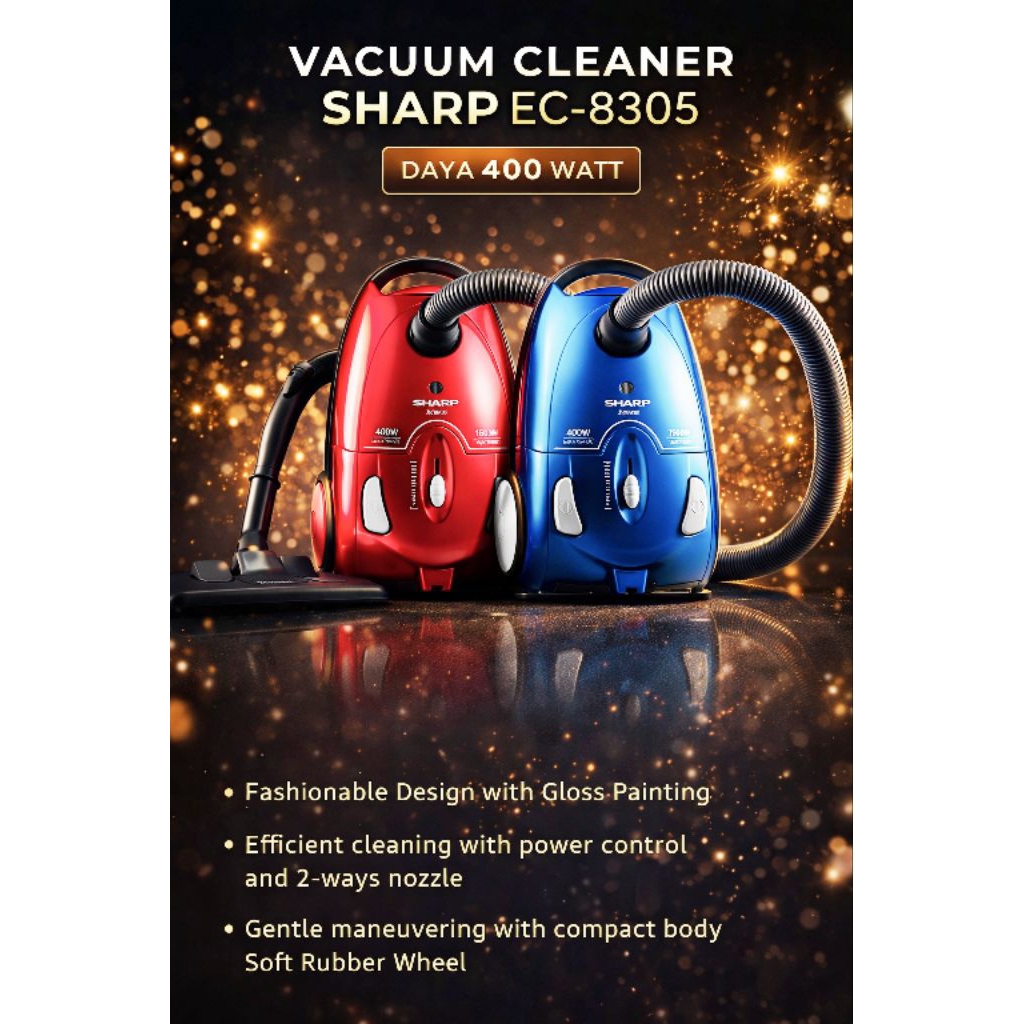 vacum cleaner Sharp 400 Watt type EC8305
