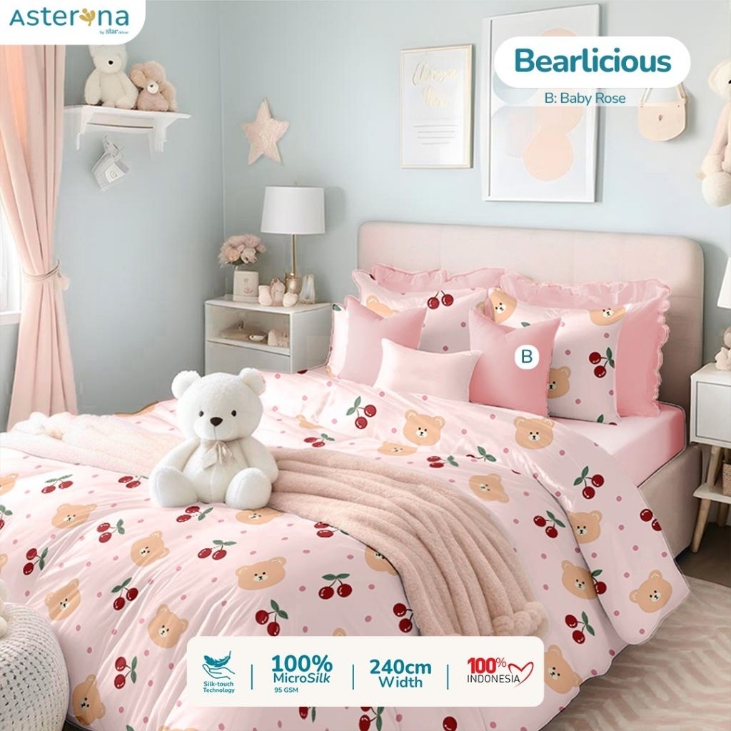 Bedcover set sprei motif bearlicious bedcover set 90x200 bedcover set 100x200 bedcover set 120x200 b