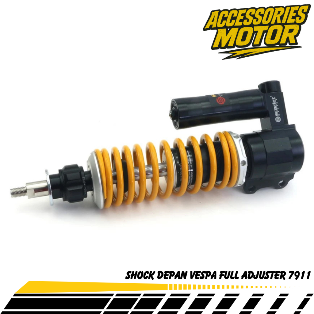 Shock Scarlet Shockbreaker Depan Vespa LX - Shock Vespa Matic 7911 - Scarlet Racing
