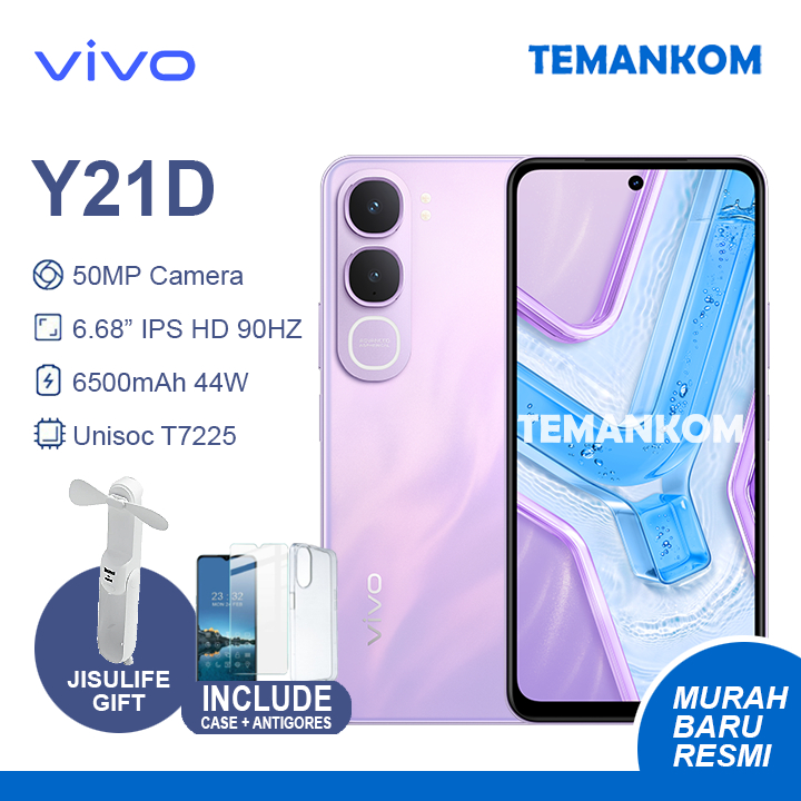 Vivo Y21D RAM 16GB 8+8 Extend RAM 8/128 8GB 128GB Extend RAM 8GB VIVO Y21 D Baru Murah Garansi RESMI