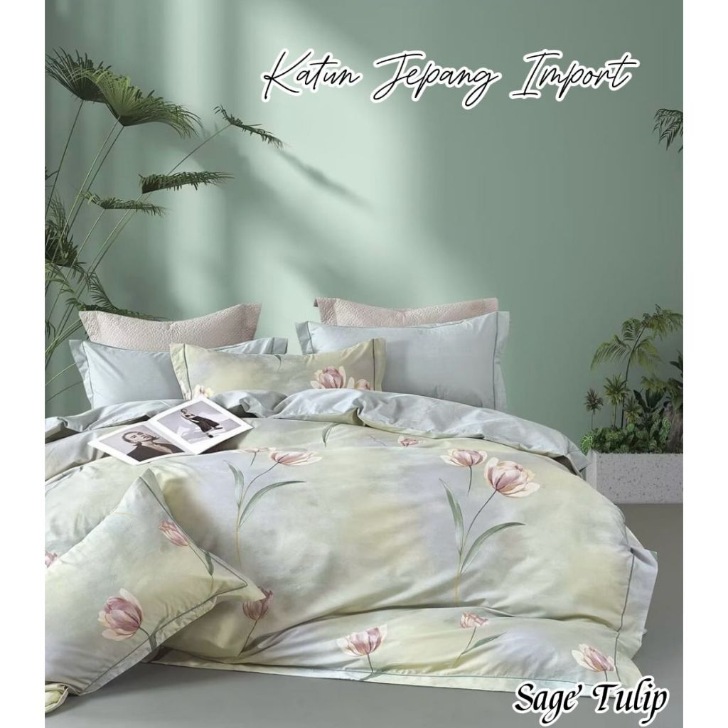 Sprei Set Katun Jepang Polos Warna Import Premium / Sprei Katun Jepang Premium / Sprei Set Katun Jep