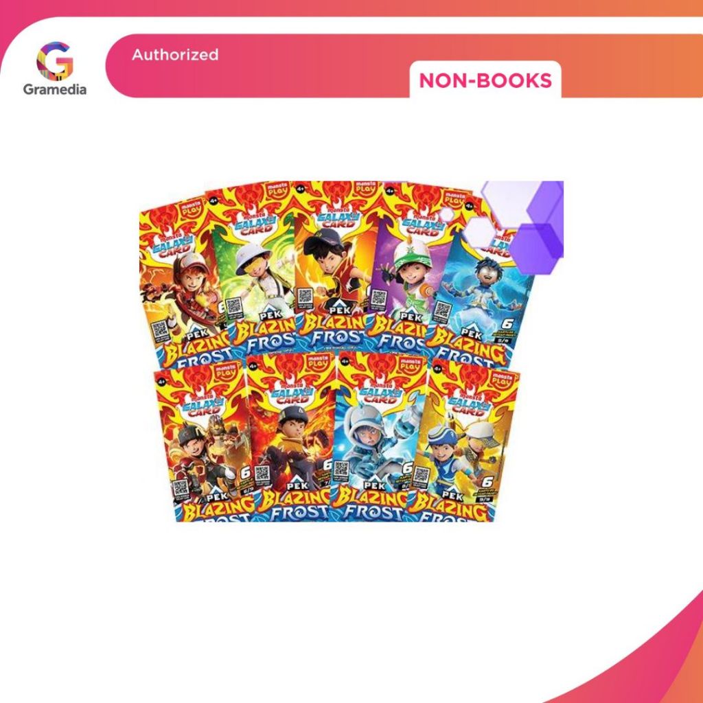 Gramedia Bogor - Boboiboy Galaxy Card Pek Blazing Frost