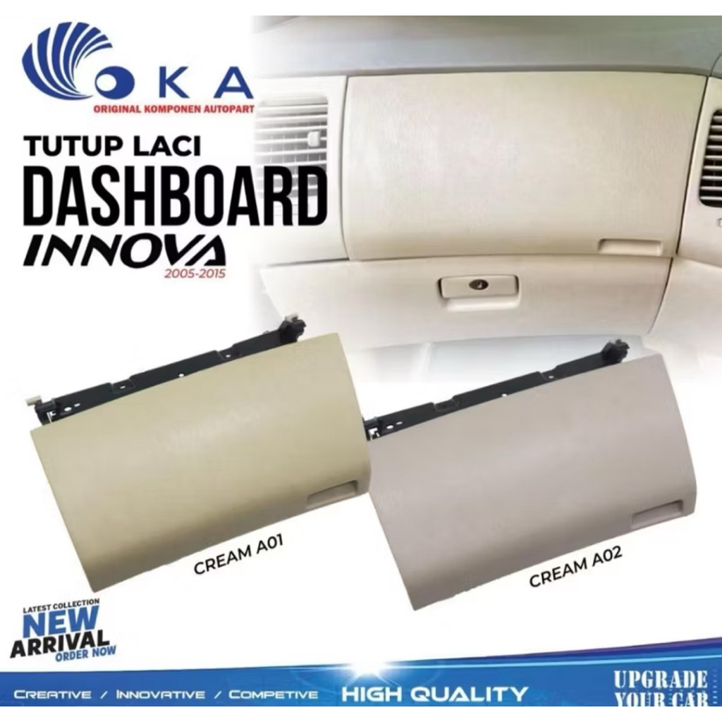 INNOVA 2004 2006 2008 2010 2012 2014 2015 LACI DASHBOARD INNOVA KNOB MODEL GANTI CREAM KREAM GREY AB