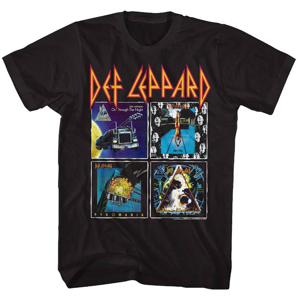 Kaos Band DEF LEPPARD 80s Album Vintage Retro - T-Shirt Reguler & Boxy Unisex Baju band Merchandise