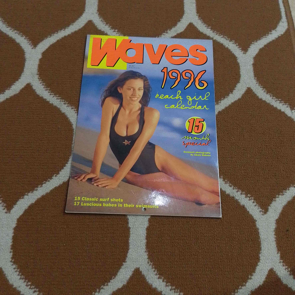 Waves 1995 1996 Beach Girl Calendar Art Import Photographer Adam Watson - Kalender Seni Cocok untuk 