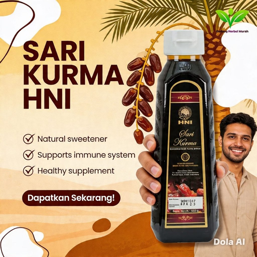 SARI KURMA HNI HPAI 350g 100% KURMA ASLI