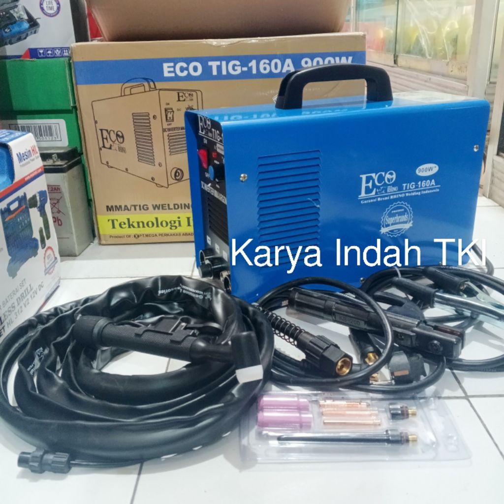 Mesin Las TIG 160 RHINO TIG STAINLESS ECO BIRU Trafo Las Stainless Steel Rhino Tig 160
