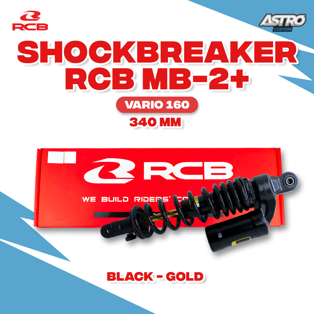 RCB Monoshock Vario 160 340MM MB-2+Series Shockbreaker Sokbreaker SingleShock Belakang Tabung Racing