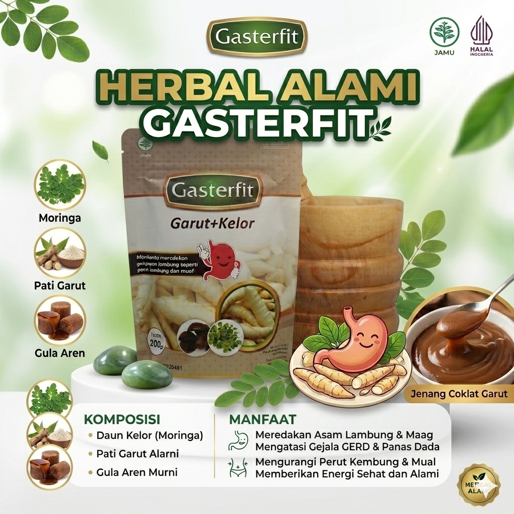 GASTERFIT ASLI PATI GARUT AMPUH ATASI MAAG DAN ASAM LAMBUNG  BPOM