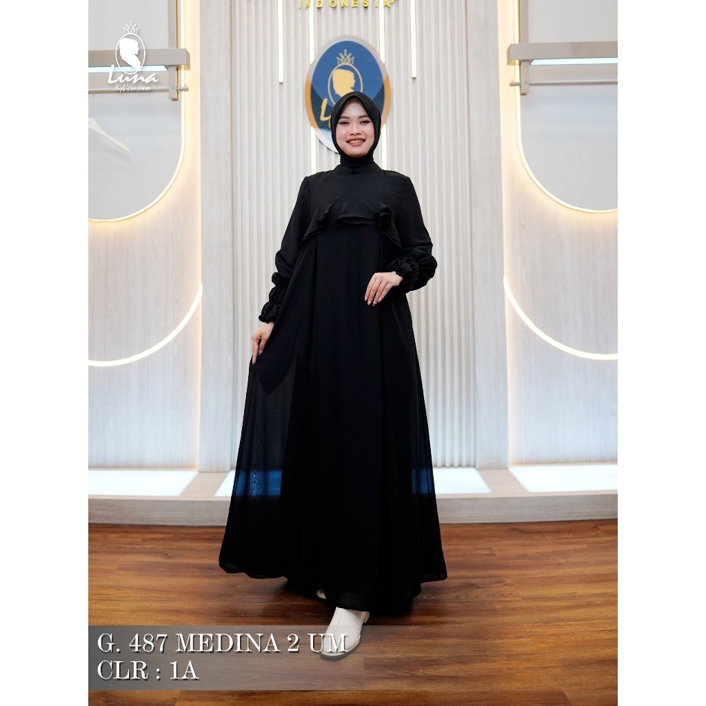 Gamis Premium MEDINA 2 by Luna Hijab Indonesia
