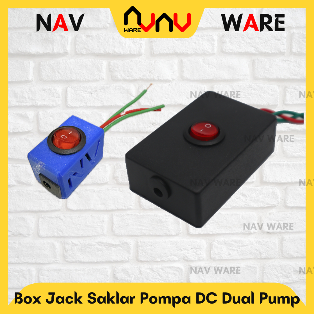 Box Saklar On Off Kotak dan Jack DC Female Untuk Pompa DC Dual Double Pump HIU Sinleader TSL EARTH d